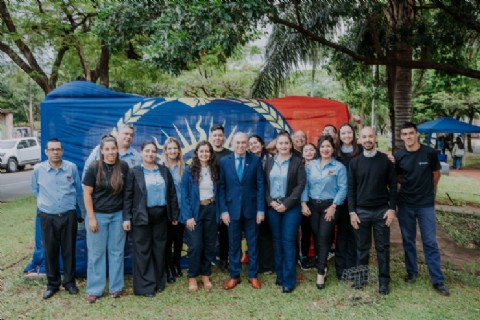 Stelatto encabezó el acto por el 155 aniversario de Posadas