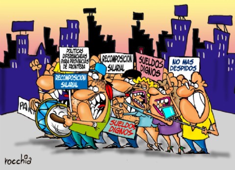 Pese a la ola violeta, la provincia sufre por la crisis y el desempleo