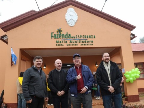 El Gobierno provincial inauguró la Fazenda de la Esperanza María Auxiliadora de Oberá