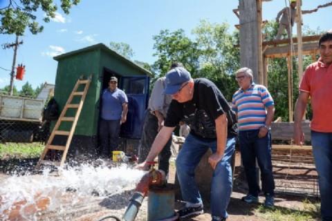 Passalacqua supervisó las obras que ejecuta el IMAS: amplían la capacidad hídrica de Mártires