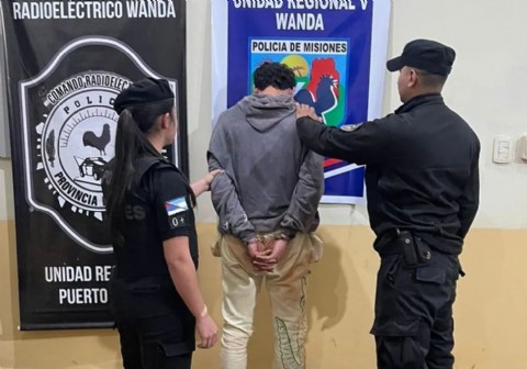 Detuvieron a un joven por un violento robo armado en Wanda