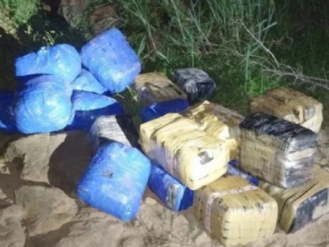 Decomisaron más de 649 kilos de marihuana abandonados en la selva