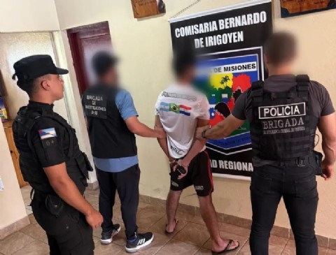 Alerta Roja en la frontera: detienen a un misionero buscado por un homicidio en Brasil