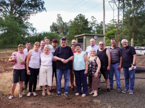 Passalacqua supervisó el funcionamiento de la obra de provisión de agua potable en Colonia Las Tunas