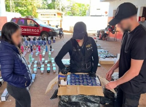 Secuestraron mercadería de contrabando valuada en más de 150 millones en Jardín América