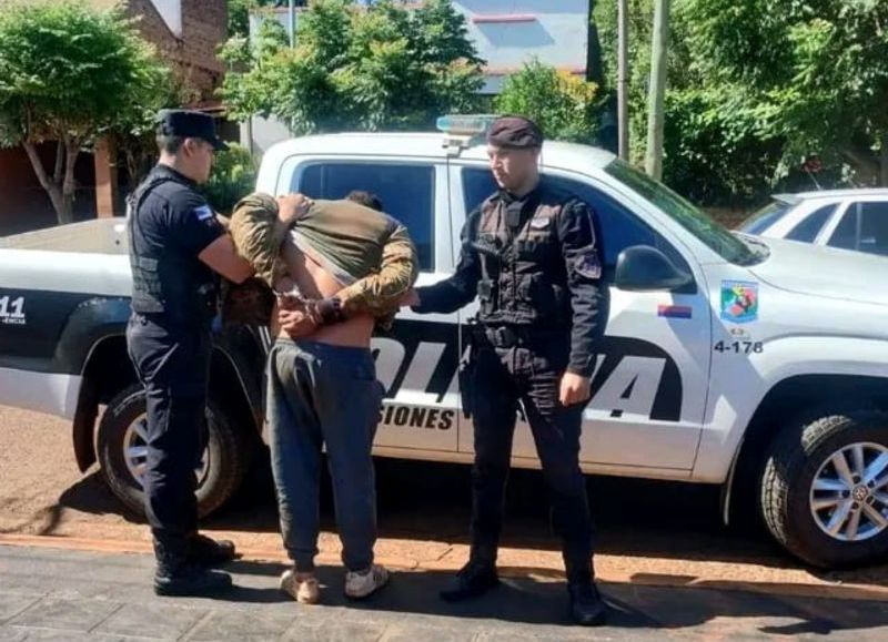 VIDEO | Apóstoles: atacó a su familia con un machete y terminó detenido