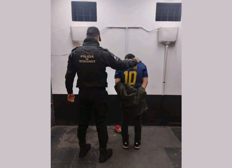 VIDEO | Apóstoles: Joven delincuente ingresó a robar en al menos dos viviendas y quedó detenido