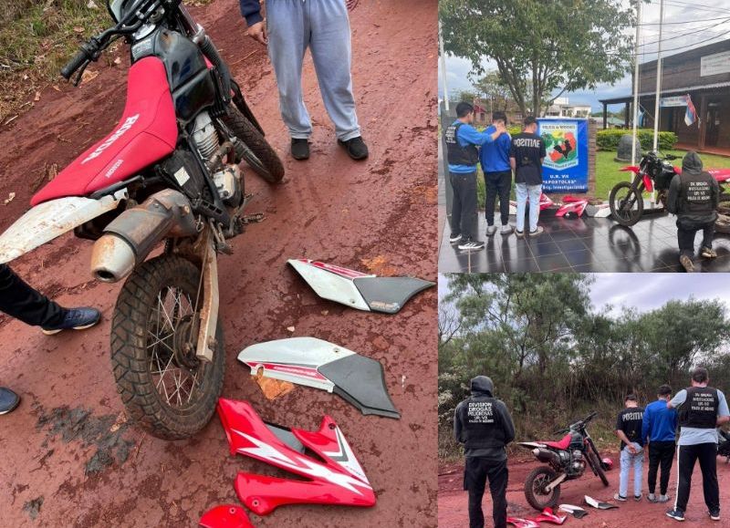 Azara: operativo encubierto frustró la venta de una motocicleta sustraída, hay dos jóvenes aprehendidos