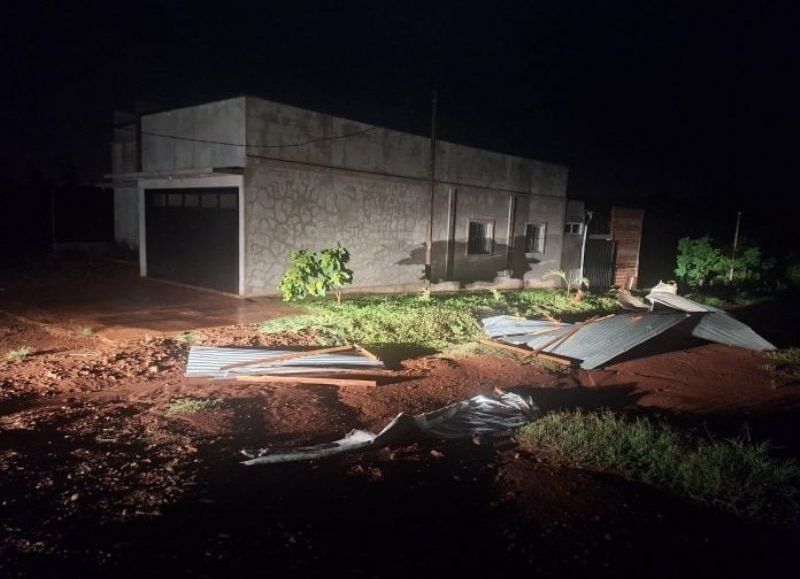 Fuerte tormenta en Leandro N. Alem: más de 400 personas afectadas y severos daños