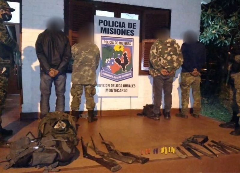 Puerto Piray: detuvieron a cuatro hombres fuertemente armados