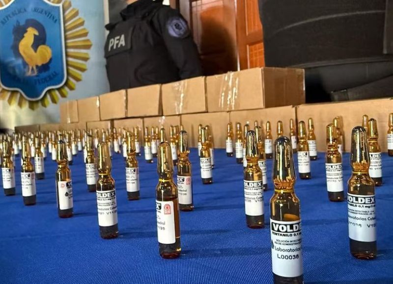 ¡Alerta roja! Incautaron fentanilo de contrabando valuado en más de 400 millones de pesos en Wanda