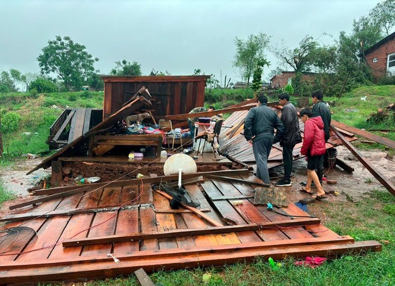 Intenso temporal causó daños en San Javier: más de 100 viviendas afectadas