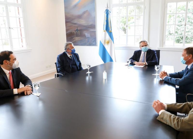 Gustavo Valdés se reunió con Alberto Fernández para hablar del coronavirus