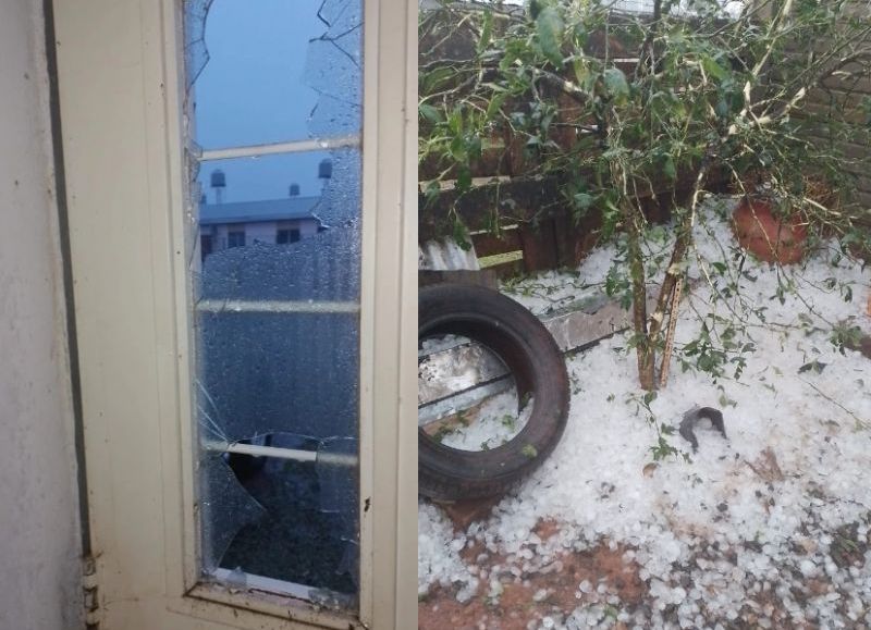 VIDEO | Posadas: violenta granizada dejó un rastro de destrucción en casas, autos y calles