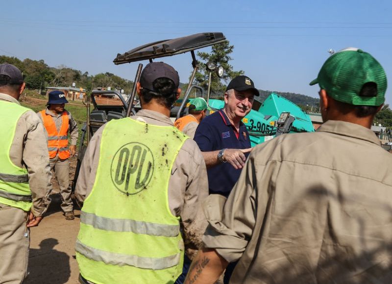 Passalacqua supervisó varias obras ejecutadas por la Provincia