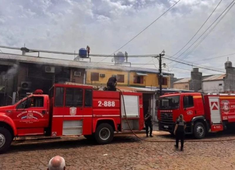 Calamitoso incidente: dos familias lo perdieron todo en Navidad tras un incendio