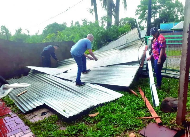 Fuerte temporal afectó varios puntos de la provincia de Misiones