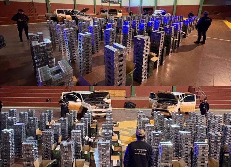 La policía incautó 40 mil atados de cigarrillos en San Pedro valuados en $79 millones