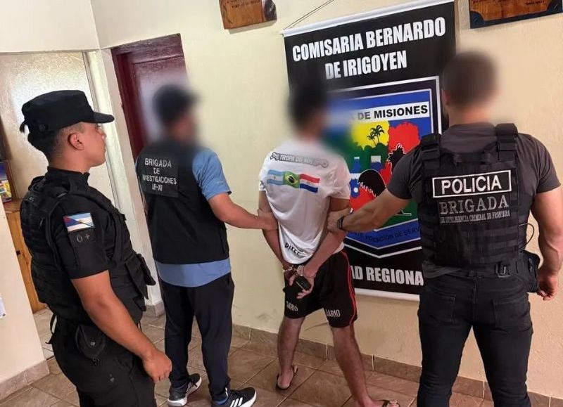 Alerta Roja en la frontera: detienen a un misionero buscado por un homicidio en Brasil