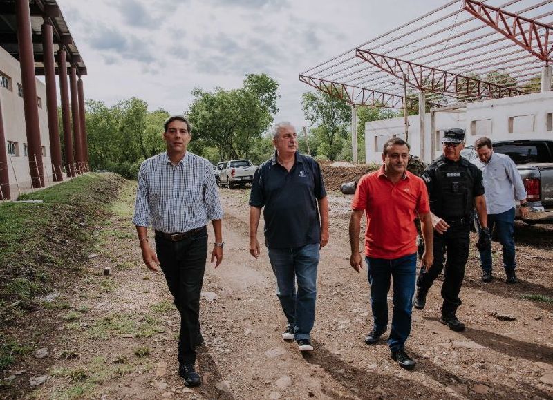 Herrera Ahuad supervisó el avance de obras del Centro de Instrucción y Entrenamiento del GOE