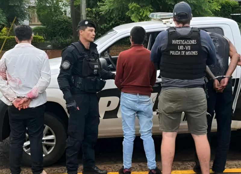 VIDEO | Apóstoles: detienen a tres hombres tras brutal agresión en pleno centro