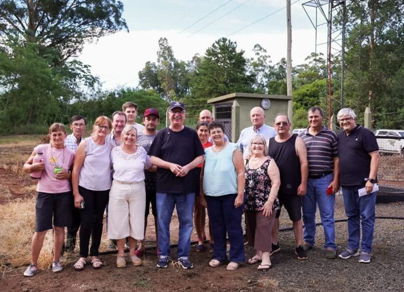 Passalacqua supervisó el funcionamiento de la obra de provisión de agua potable en Colonia Las Tunas